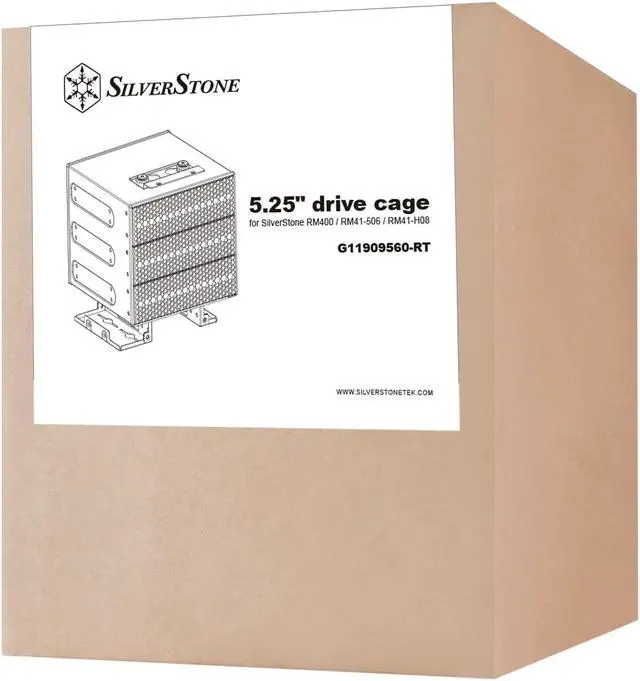 Alt view image 6 of 8 - Silverstone 5.25 drive cage for SilverStone RM400 / RM41-506 / RM41-H08