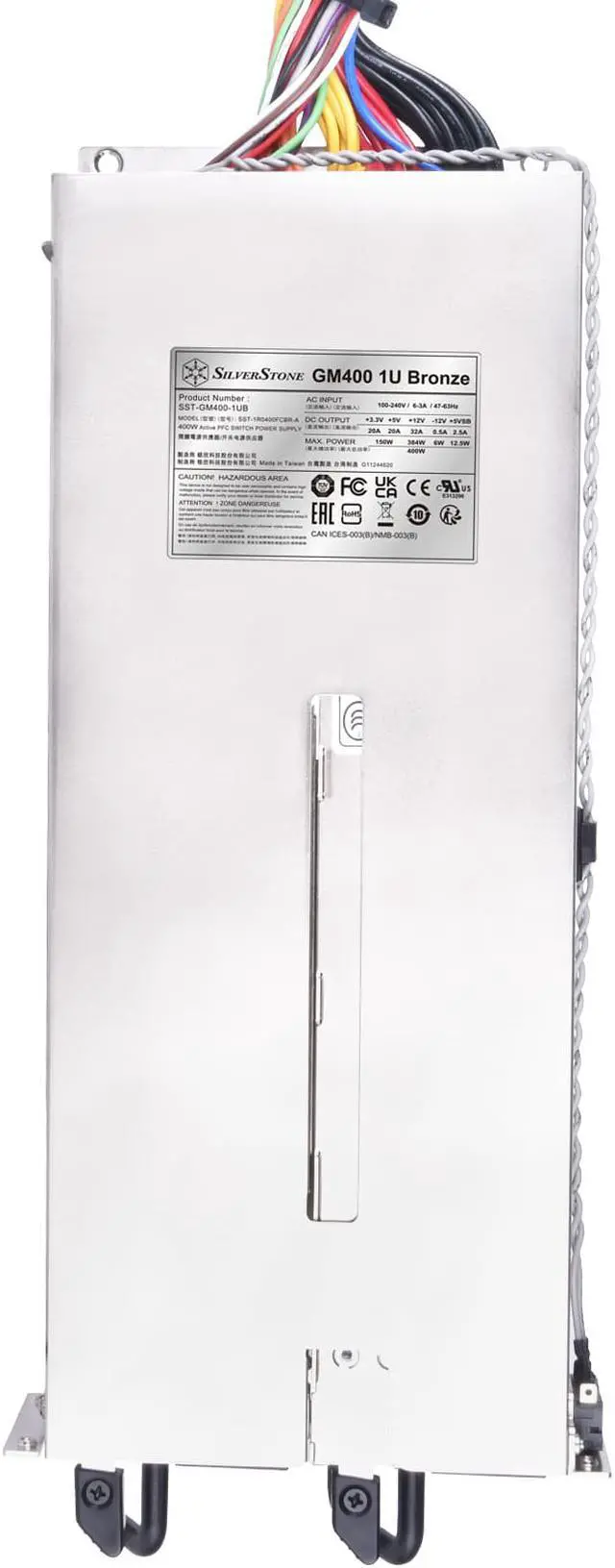 Alt view image 2 of 7 - Silverstone Cybenetics Bronze 400W 1U redundant power supply GM400 1U Bronze