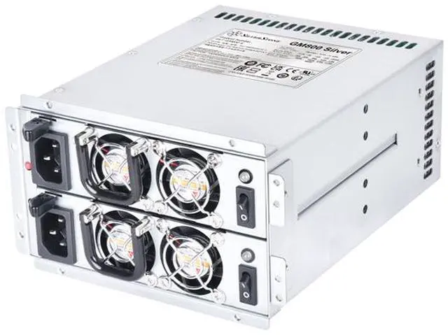 Main image of Silverstone GM800 Silver Cybenetics Silver 800W mini redundant power supply