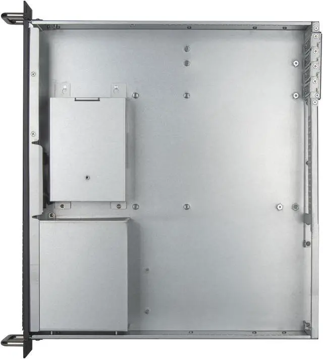 Alt view image 6 of 7 - Silverstone RM23-502-MINI 2U dual 5.25" drive bay Micro-ATX rackmount industrial server chassis with USB 3.1 Gen1 interface