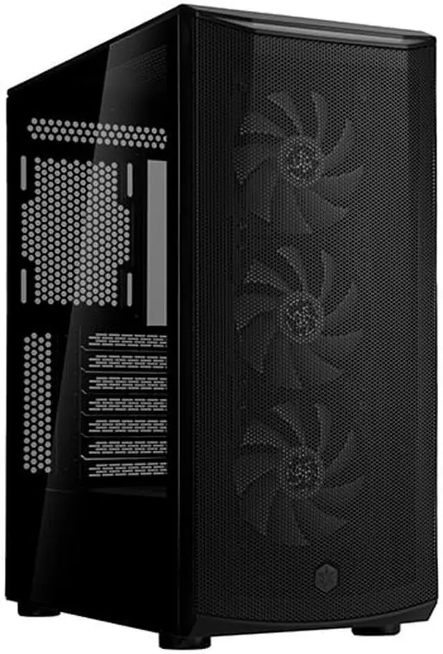 Alt view image 4 of 7 - Silverstone FARA 512Z High airflow ATX mid-tower chassis with dual radiator support and ARGB lighting