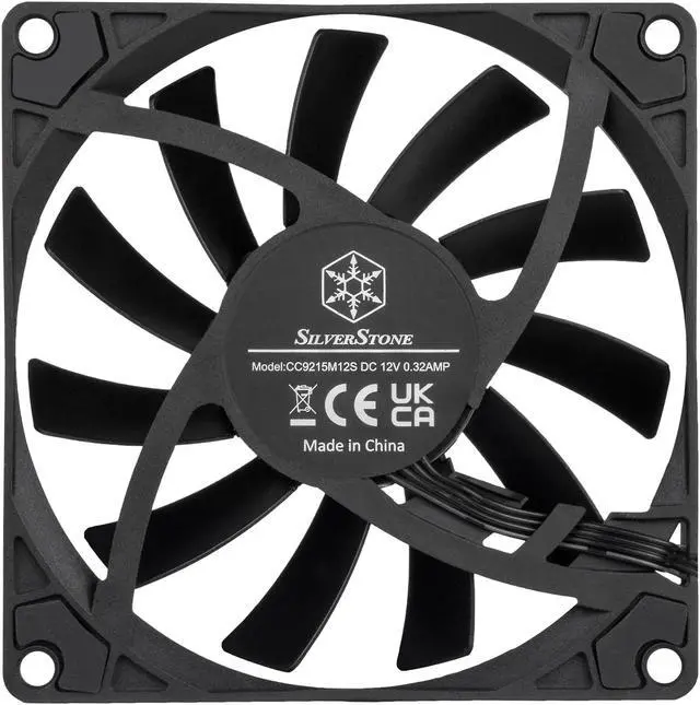 Alt view image 4 of 7 - Silverstone Air Slimmer 90 Enhanced performance 92mm slim fan with PWM