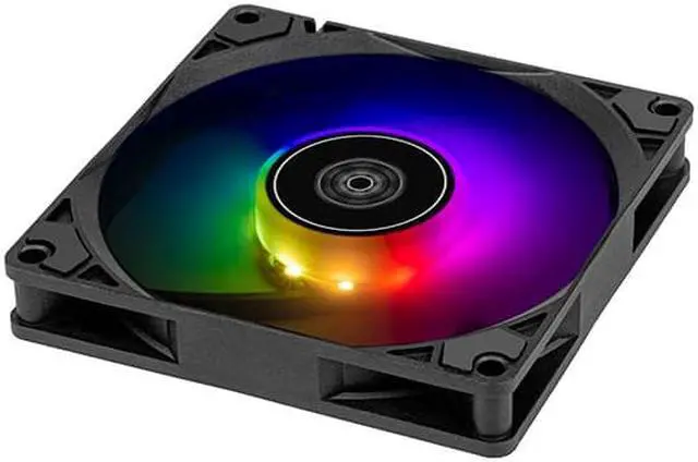 Alt view image 6 of 7 - Silverstone Air Slimmer 90 ARGB Enhanced performance 92mm slim fan with PWM and ARGB lighting effect