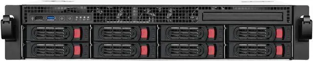 Alt view image 8 of 15 - SilverStone RM21-308 SST-RM21-308 White High Performance Storage Server Chassis