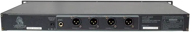 Alt view image 3 of 13 - VocoPro UHF-5805-10 Professional Rechargeable 4 Channel UHF Wireless Mic System