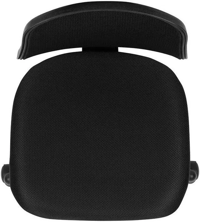 Alt view image 6 of 13 - Flash Fundamentals Mid-Back Black Mesh Swivel Task Office Chair with Pivot Back, BIFMA Certified