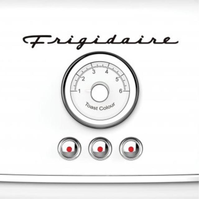 Alt view image 2 of 5 - Frigidaire ETO102-WHITE 2-Slice 900-Watt Retro Stainless Steel Toaster (White)