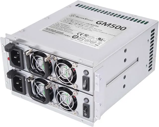 Main image of Silverstone GM500-S 80 PLUS Silver 500W mini redundant power supply