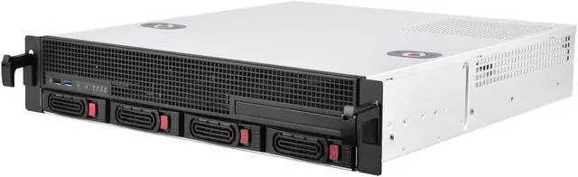 Main image of SilverStone Technology RM21-304 2U Micro-ATX Rackmount Server Chassis with Four 3.5" hot-swap Bays, SST-RM21-304
