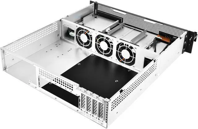 Alt view image 2 of 14 - SilverStone Technology RM21-304 2U Micro-ATX Rackmount Server Chassis with Four 3.5" hot-swap Bays, SST-RM21-304