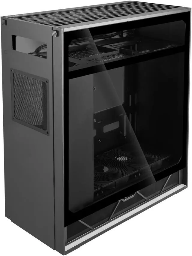 Alt view image 3 of 7 - Silverstone ALTA F1 Stack effect design ATX tower with aluminum shell and tempered glass