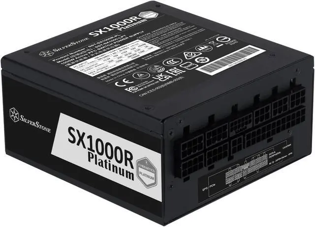 Alt view image 2 of 6 - Silverstone Cybenetics Platinum 1000W SFX12V 4.0 & PCIe 5.0 Fully Modular SFX-L Power Supply