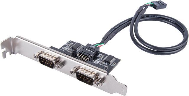 Main image of Silverstone ECD01 Internal USB 2.0 to dual RS232 port adapter