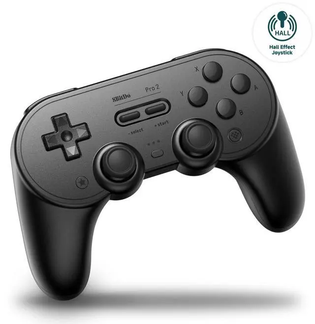 Main image of 8BitDo Pro 2 Bluetooth Controller for Switch/Switch 2, Hall Effect Joysticks, 2 Pro Back Paddle Buttons, Wireless Gaming Controller for Switch, PC, Android, and Steam Deck & Apple (Black Edition)