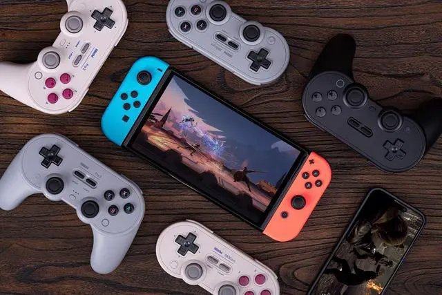 Alt view image 3 of 4 - 8BitDo Pro 2 Bluetooth Controller for Switch/Switch 2, Hall Effect Joysticks, 2 Pro Back Paddle Buttons, Wireless Gaming Controller for Switch, PC, Android, and Steam Deck & Apple (Black Edition)