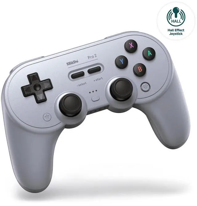 Main image of 8BitDo Pro 2 Bluetooth Controller for Switch/Switch 2, Hall Effect Joysticks, 2 Pro Back Paddle Buttons, Wireless Gaming Controller for Switch, PC, Android, and Steam Deck & Apple (Gray Edition)