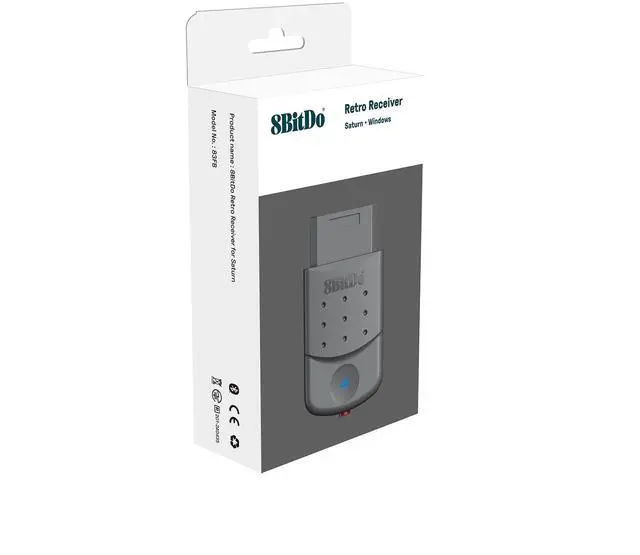 Alt view image 4 of 7 - 8BitDo Bluetooth Retro Receiver for Saturn & Windows, Compatible with Xbox Series, One, Elite, PS4/PS5, Switch Pro & 8BitDo Controllers, Virtually Lag-Free