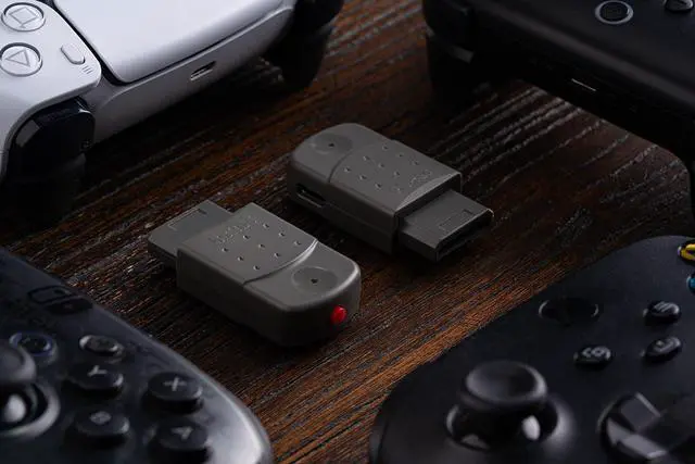 Alt view image 5 of 7 - 8BitDo Bluetooth Retro Receiver for Saturn & Windows, Compatible with Xbox Series, One, Elite, PS4/PS5, Switch Pro & 8BitDo Controllers, Virtually Lag-Free