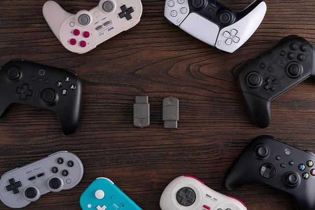 Alt view image 6 of 7 - 8BitDo Bluetooth Retro Receiver for Saturn & Windows, Compatible with Xbox Series, One, Elite, PS4/PS5, Switch Pro & 8BitDo Controllers, Virtually Lag-Free