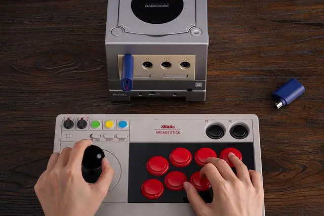 Alt view image 7 of 7 - 8BitDo Bluetooth Retro Receiver for NGC, Wii and Windows, Compatible with Xbox Series Controller, Xbox One Bluetooth Controller, Switch Pro and PS5/PS4 Controller