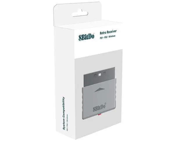 Alt view image 4 of 7 - 8Bitdo Bluetooth Retro Receiver for PS1 PS2 and Windows, Compatible with Xbox Series Controller, Xbox One Bluetooth Controller, Switch Pro and PS5/PS4 Controller