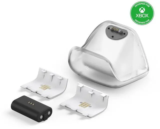 Alt view image 2 of 7 - 8BitDo Charging Dock for Xbox Wireless Controllers, Xbox Charging Station with Magnetic Secure Charging for Xbox Series X|S and Xbox One Controller - Officially Licensed (White)