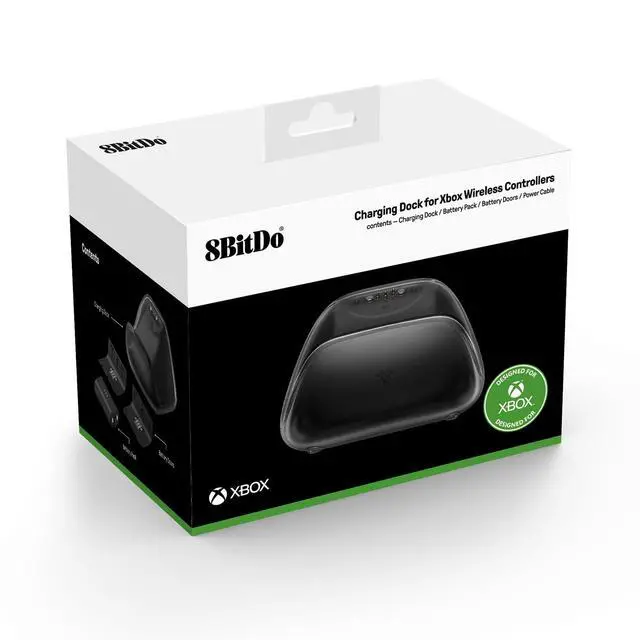 Alt view image 5 of 7 - 8BitDo Charging Dock for Xbox Wireless Controllers, Xbox Charging Station with Magnetic Secure Charging for Xbox Series X|S and Xbox One Controller - Officially Licensed