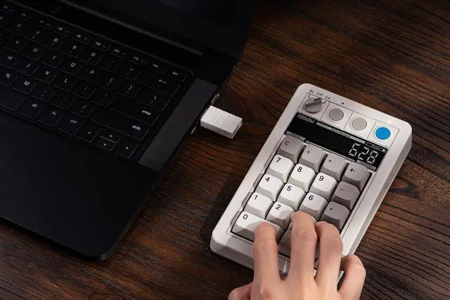 Alt view image 2 of 6 - 8BitDo Retro 18 Mechanical Numpad, Supports Calculator Mode, Bluetooth/2.4G/Wired Numpad for Windows and Android - M Edition