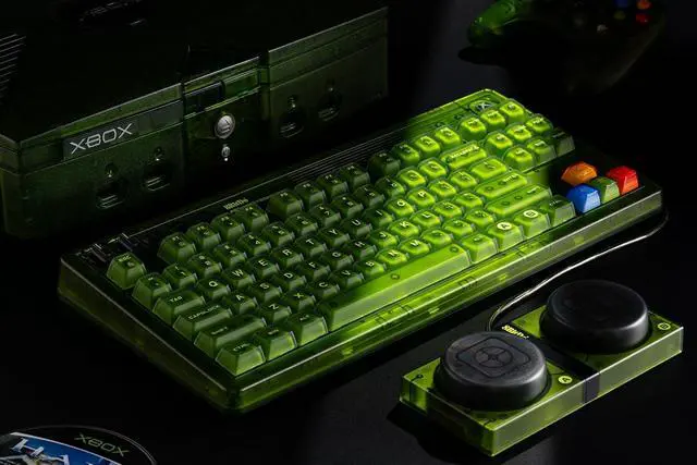 Alt view image 11 of 13 - 8BitDo Retro 87 Mechanical RGB Backlit Wireless Gaming Keyboard for Windows and Android - Xbox Edition - Officially Licensed