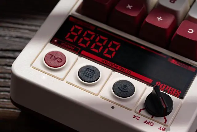 Alt view image 3 of 7 - 8BitDo Retro 18 Mechanical Numpad, Supports Calculator Mode, Bluetooth/2.4G/Wired Numpad for Windows and Android - Fami Edition
