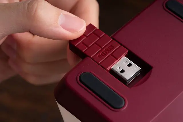 Alt view image 4 of 7 - 8BitDo Retro 18 Mechanical Numpad, Supports Calculator Mode, Bluetooth/2.4G/Wired Numpad for Windows and Android - Fami Edition