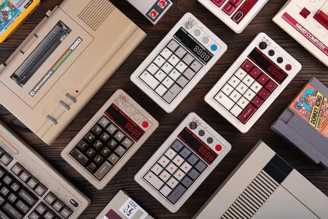 Alt view image 7 of 7 - 8BitDo Retro 18 Mechanical Numpad, Supports Calculator Mode, Bluetooth/2.4G/Wired Numpad for Windows and Android - Fami Edition