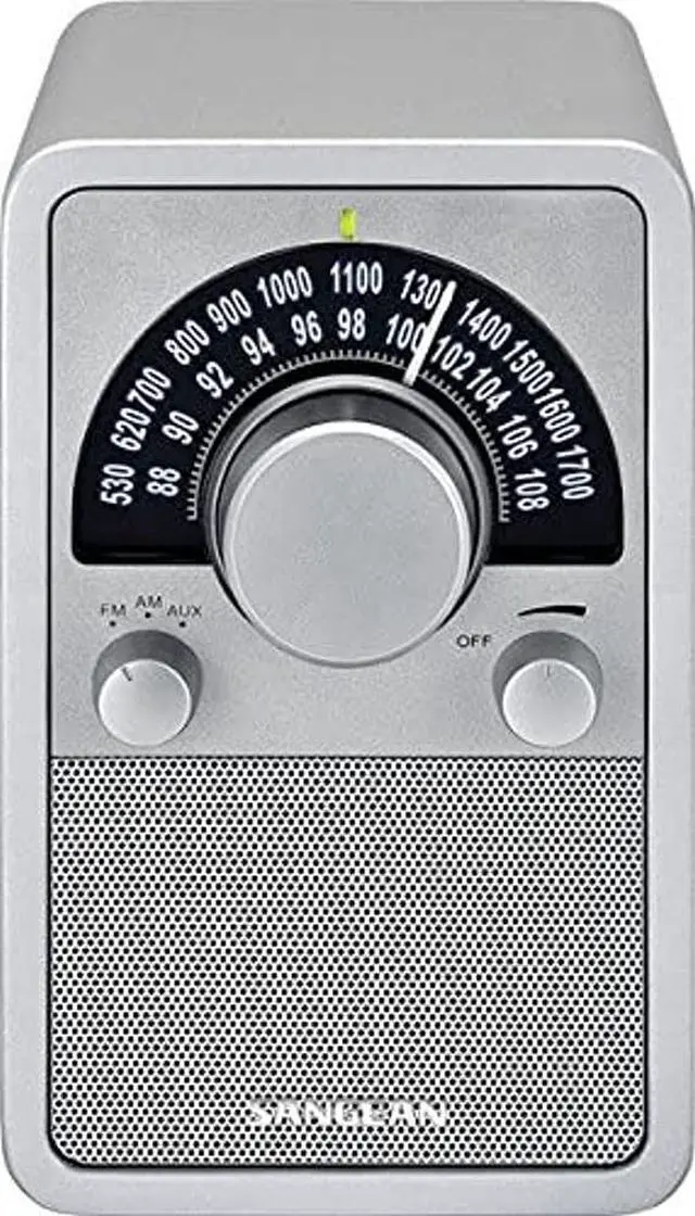 Main image of Sangean WR-15SR AM/FM Table Top Wooden Radio Silver