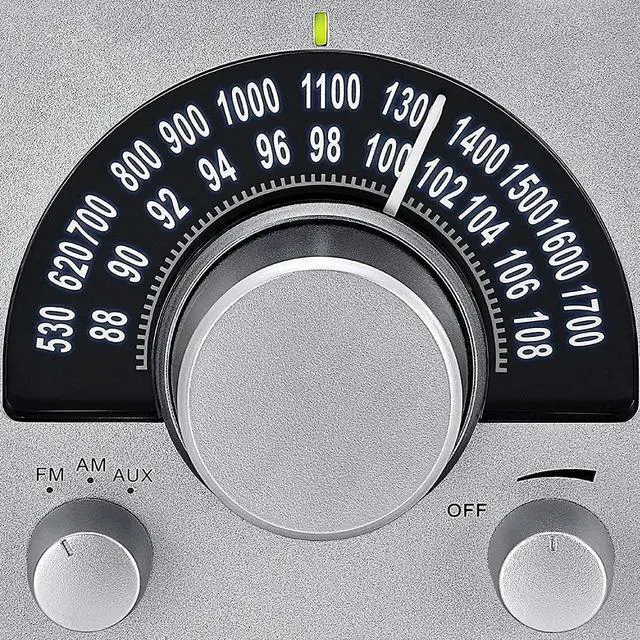 Alt view image 6 of 7 - Sangean WR-15SR AM/FM Table Top Wooden Radio Silver