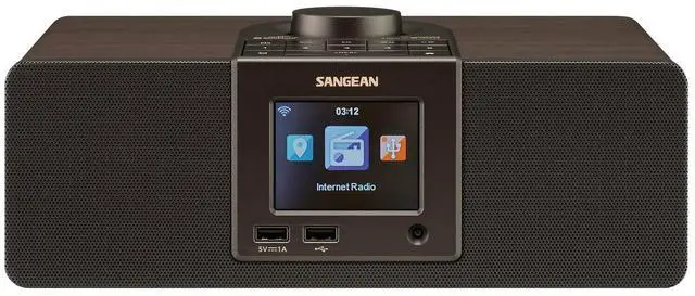Alt view image 3 of 7 - Sangean WFR-32 Internet Radio/AUX/Bluetooth/Smart Local Radio Preference Management/USB Playback and Phone Charging Digital Wooden Cabinet Radio