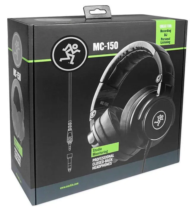 Alt view image 7 of 7 - Mackie MC Series Professional Foldable Studio Closed-Back Headphones (MC-150)