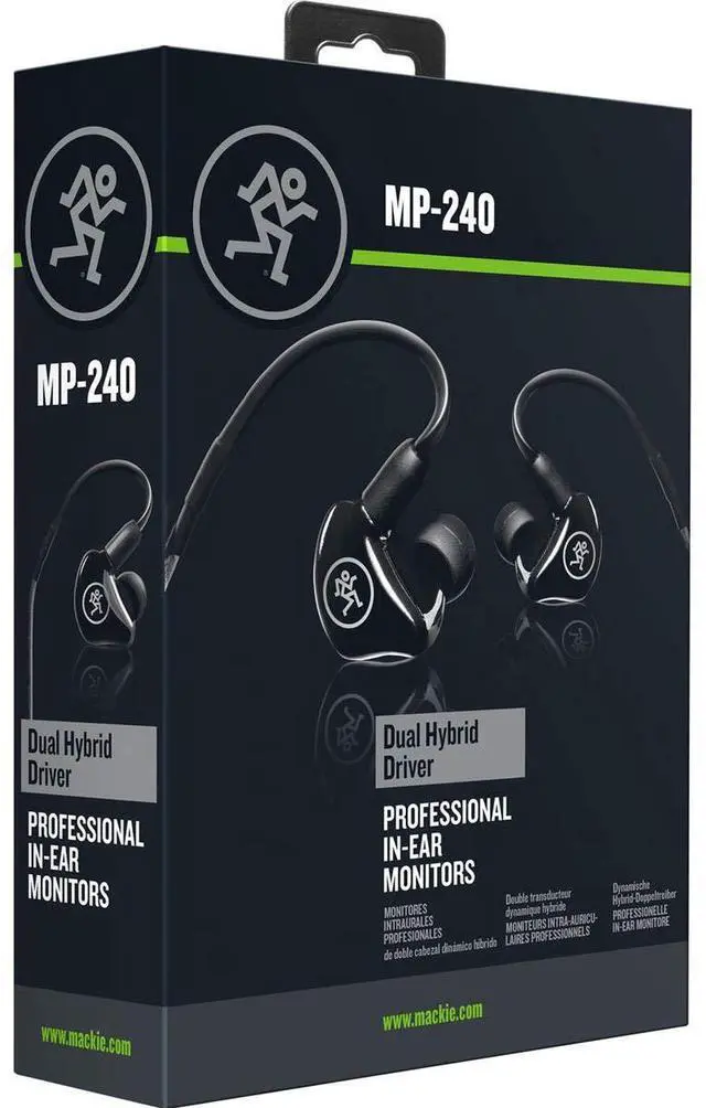 Alt view image 4 of 5 - Mackie MP Series In-Ear Headphones & Monitors with Dual Hybrid Drivers (MP-240)