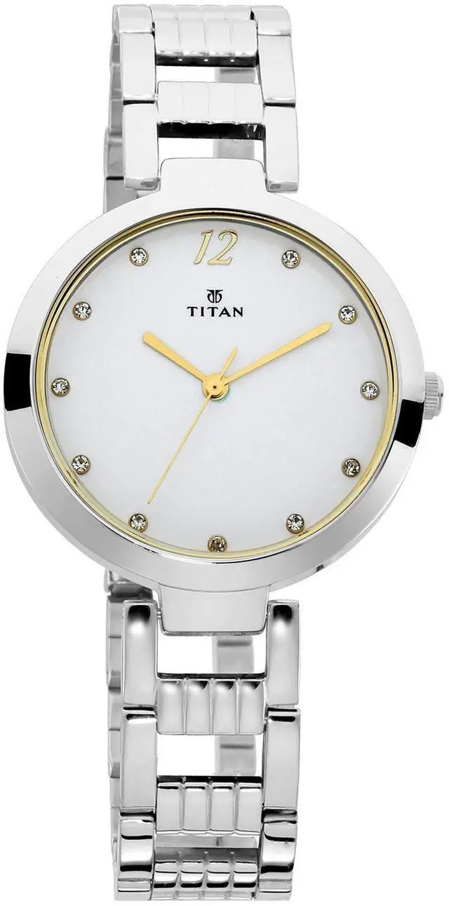 Main image of Titan Purple Fashion Basics Analog White Dial Women's Watch-NL2480SM09/NP2480SM09