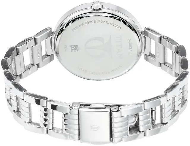 Alt view image 5 of 5 - Titan Purple Fashion Basics Analog White Dial Women's Watch-NL2480SM09/NP2480SM09