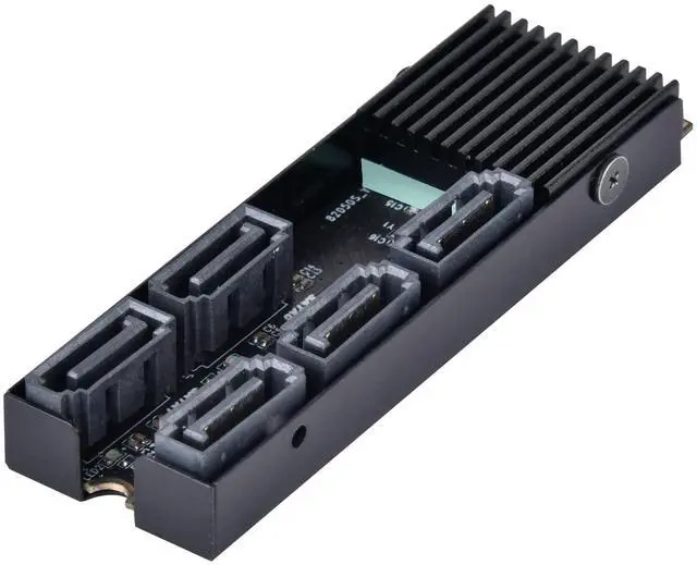 Alt view image 2 of 5 - Silverstone Technology ECS07 5-Port SATA Gen3 6Gbps Non-RAID M.2 PCIe Storage Expansion Card, SST-ECS07