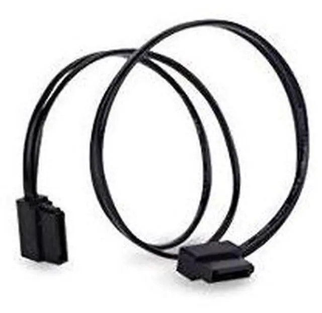 Alt view image 3 of 5 - Silverstone Technology CP11B-300 300mm (11.8 in.) Ultra Thin 6Gb/s Lateral 90-Degree SATA Cable with Custom Low-Profile Connectors, SST-CP11B-300
