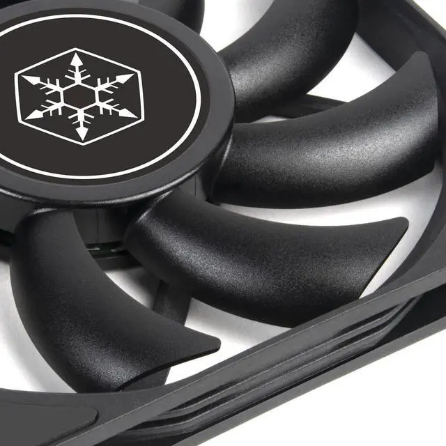 Alt view image 4 of 5 - Silverstone Technology Air Slimmer 120 Enhanced Performance 120mm Slim Fan with Full-Range PWM, (SST-AS120B),Black