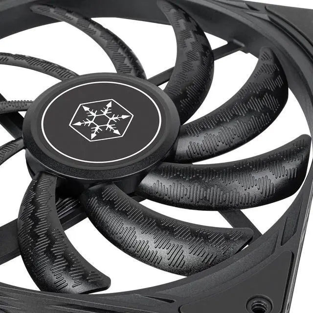 Alt view image 18 of 20 - SilverStone SST-AS140B Air Slimmer 140 Enhanced 140mm slim fan with full-range PWM
