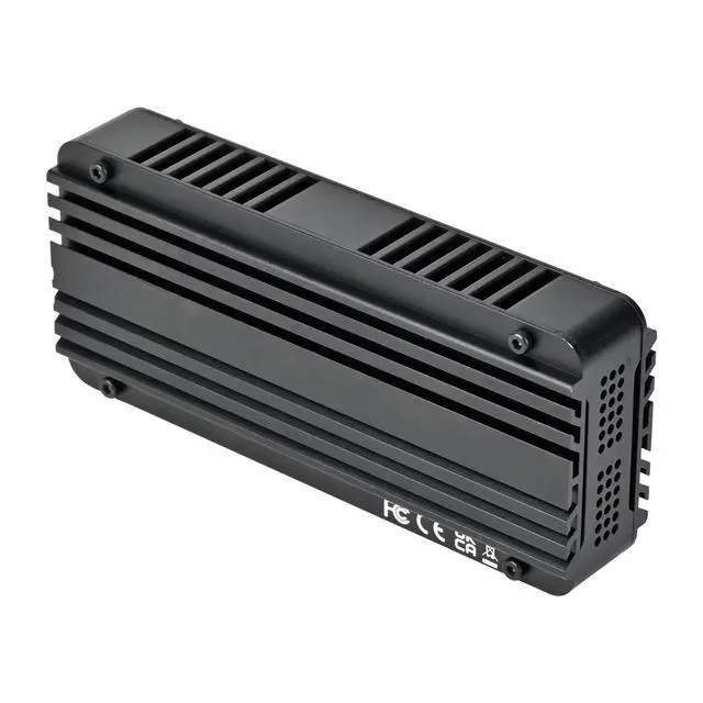 Alt view image 2 of 7 - SilverStone Technology MS12-40G USB 4 NVMe M.2 SSD Enclosure with Active Cooling, SST-MS12B-40G