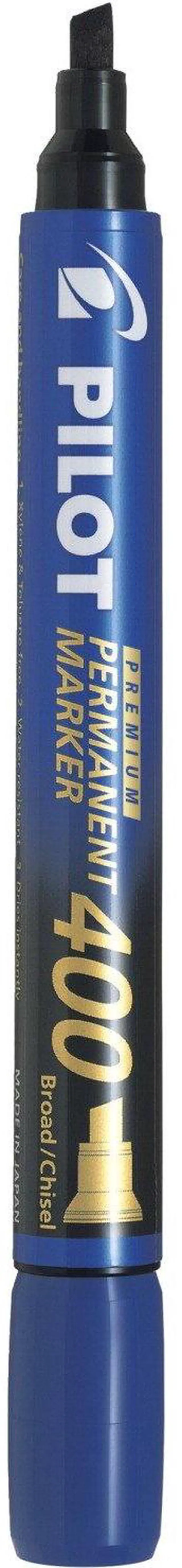 Alt view image 3 of 4 - Pilot Premium 400 Permanent Marker, Broad Chisel Tip, Assorted Colors, Pack of 4