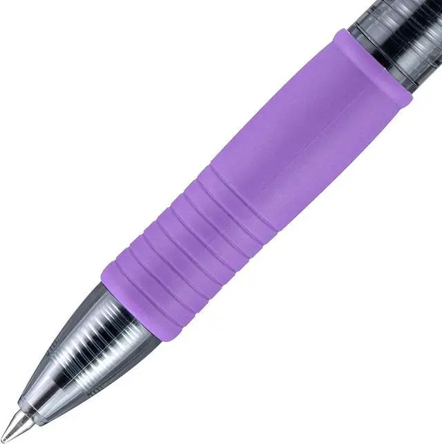 Alt view image 4 of 7 - PILOT G2 Retractable Gel Pens, Extra Fine Point, Purple Ink, 0.5 mm, 12 Pack (31107)