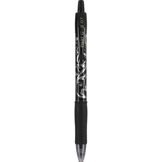Alt view image 3 of 5 - Pilot G2 Premium Refillable and Retractable Rolling Ball Gel Pens, Fine Point, Fashion Collection, 0.7 mm, Black Ink Pens, 5-Pack