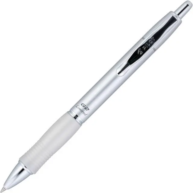 Alt view image 5 of 7 - Pilot G2 Limited Premium Metal Gel Pen, Fine Point, 0.7 mm, Assorted Barrel Color, Black Ink