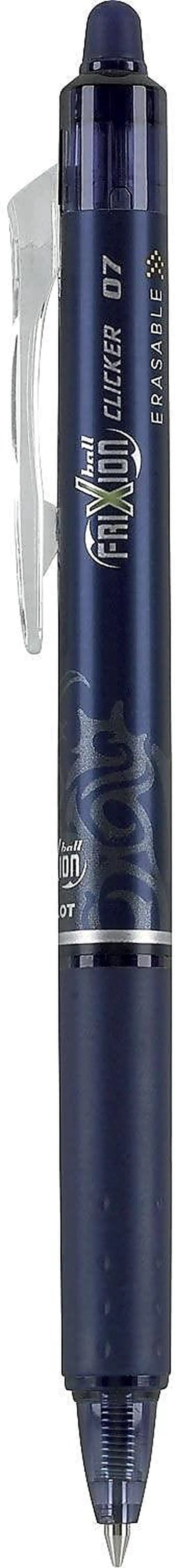 Alt view image 4 of 5 - PILOT FriXion Clicker Erasable Pens, Refillable & Retractable Gel Ink Pens, Fine Point 0.7 mm, Navy Ink, 1-Pack (Pack of 3) - Ideal for School, Journaling, & Office Writing