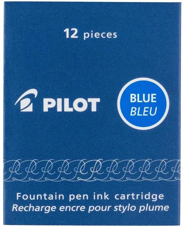 Alt view image 2 of 3 - PILOT Namiki IC100 Fountain Pen Ink Cartridges, Blue, 12-Pack (69101)